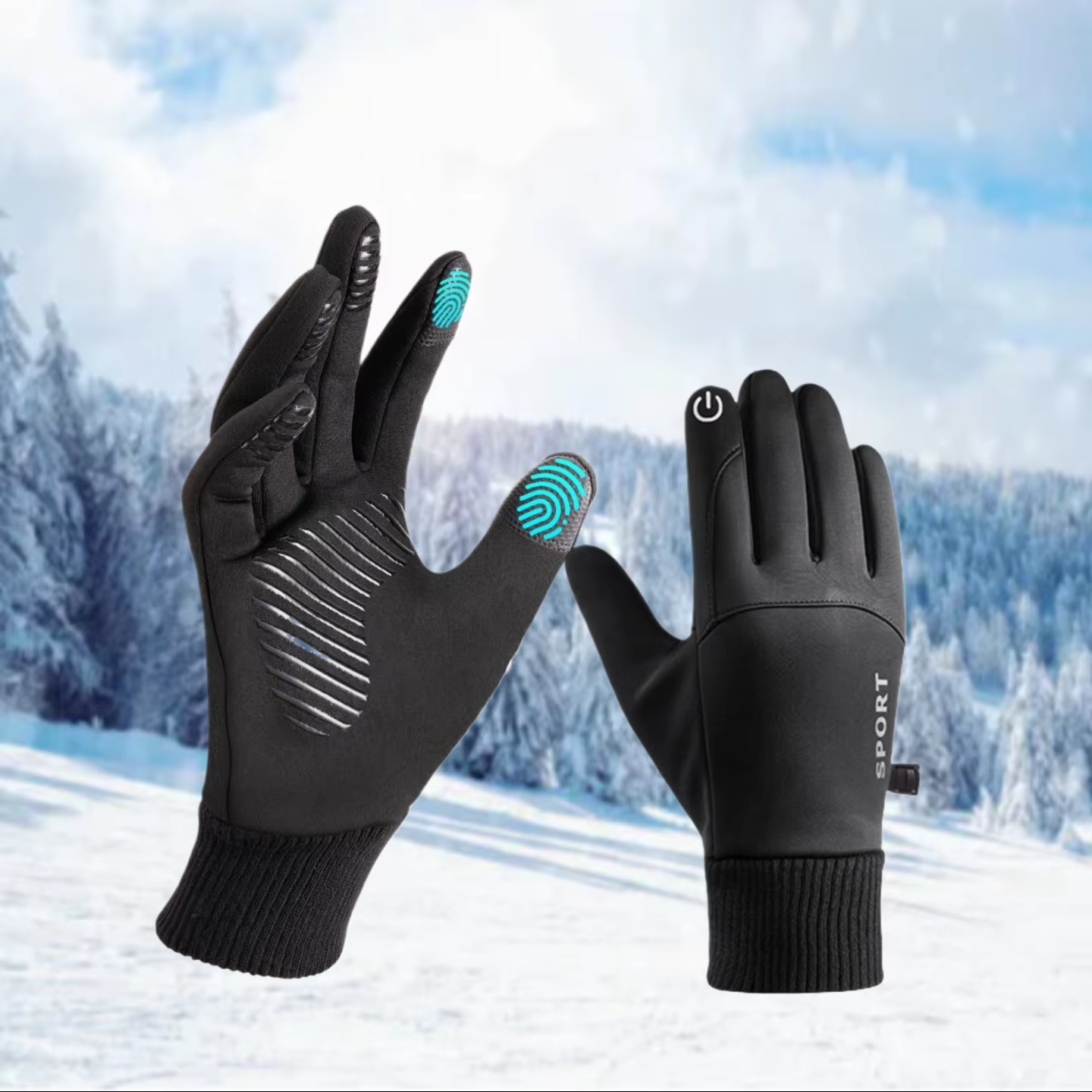Winter Touchscreen Gloves Men Women Warm Waterproof Windproof Thermal Running