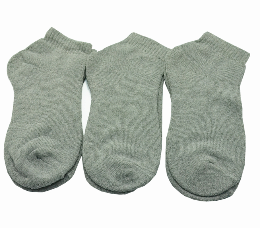 Men’s Ankle Quarter Crew Socks Cotton Low Cut – 3 or 12 Pairs, Size 10–13, Gray