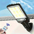 Solar LED Outdoor Wall Lights 4-Pack Motion Sensor Waterproof Garden Lamps