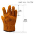 Men’s Cowhide Leather Work Gloves Heavy-Duty Welding Heat-Resistant Safety Glove