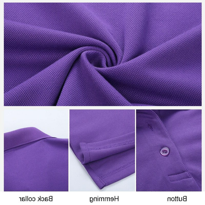 Men’s Casual Cotton Dri-Fit Polo Top Short Sleeve Sport & Golf Jersey Shirt