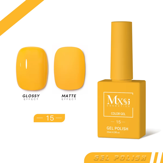 MXSI 15ml Gel Nail Polish Neon & Nude Colors UV/LED Long-Lasting Varnish Makeup