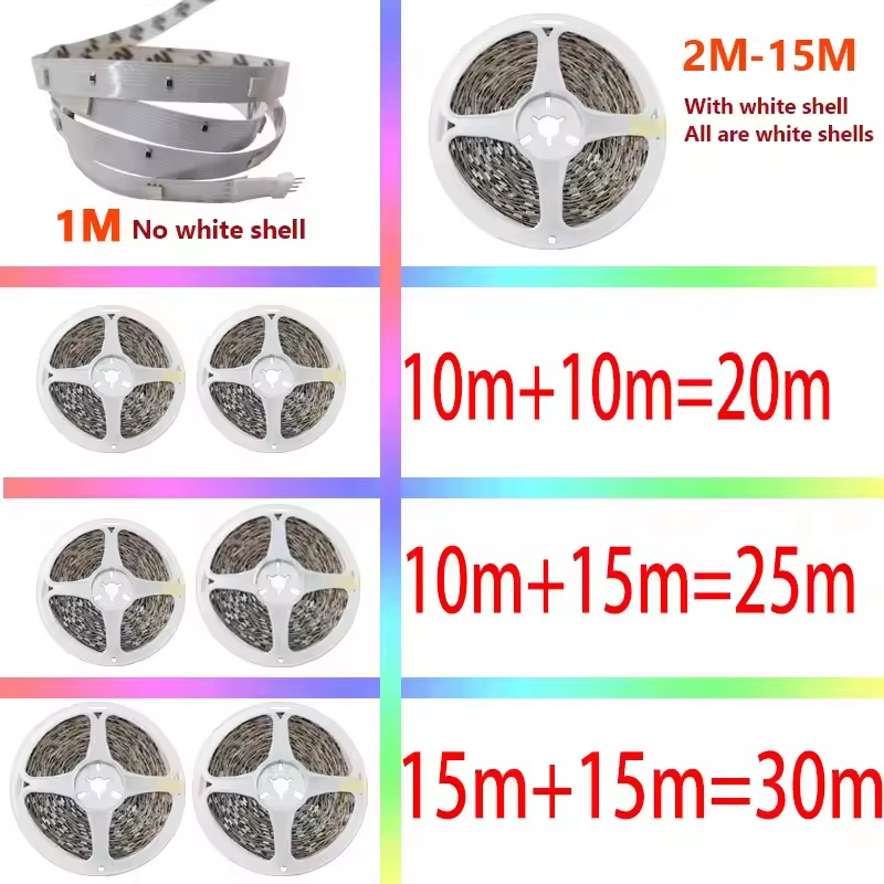 USB LED Strip Lights RGB 5050 Color Changing APP Control Flexible Tape Light