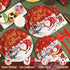 175PCS Christmas Party Supply Set Plates Cups Napkins Utensils Snowflakes Xmas