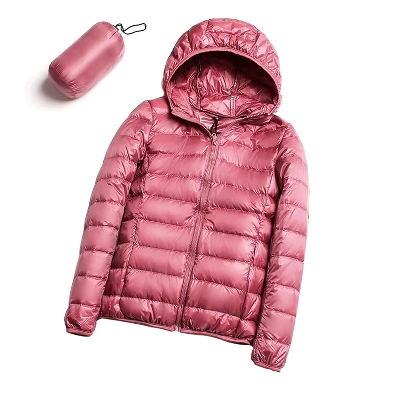 Women’s 90% White Duck Down Jacket – Lightweight Hiking & Climbing Coat, Warm