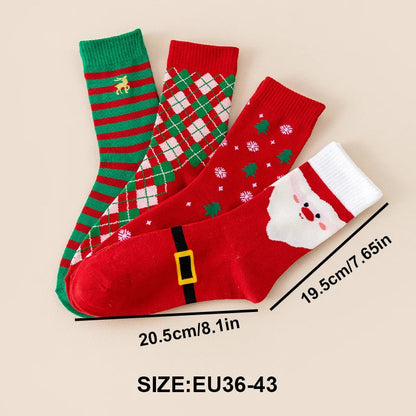 30 Pairs Christmas Cartoon Socks Set – Fun Holiday Warm Socks Gift for Men Women