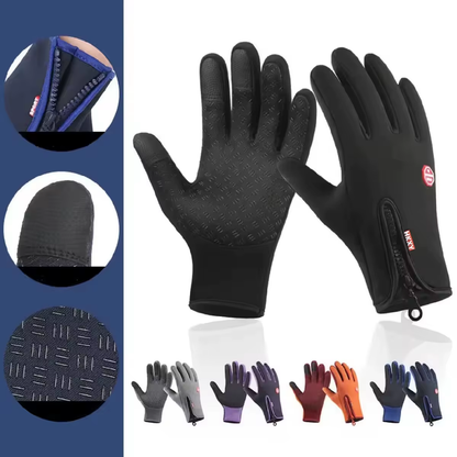 Winter Waterproof Touchscreen Gloves Men Women – Warm Windproof Non-Slip Cycling
