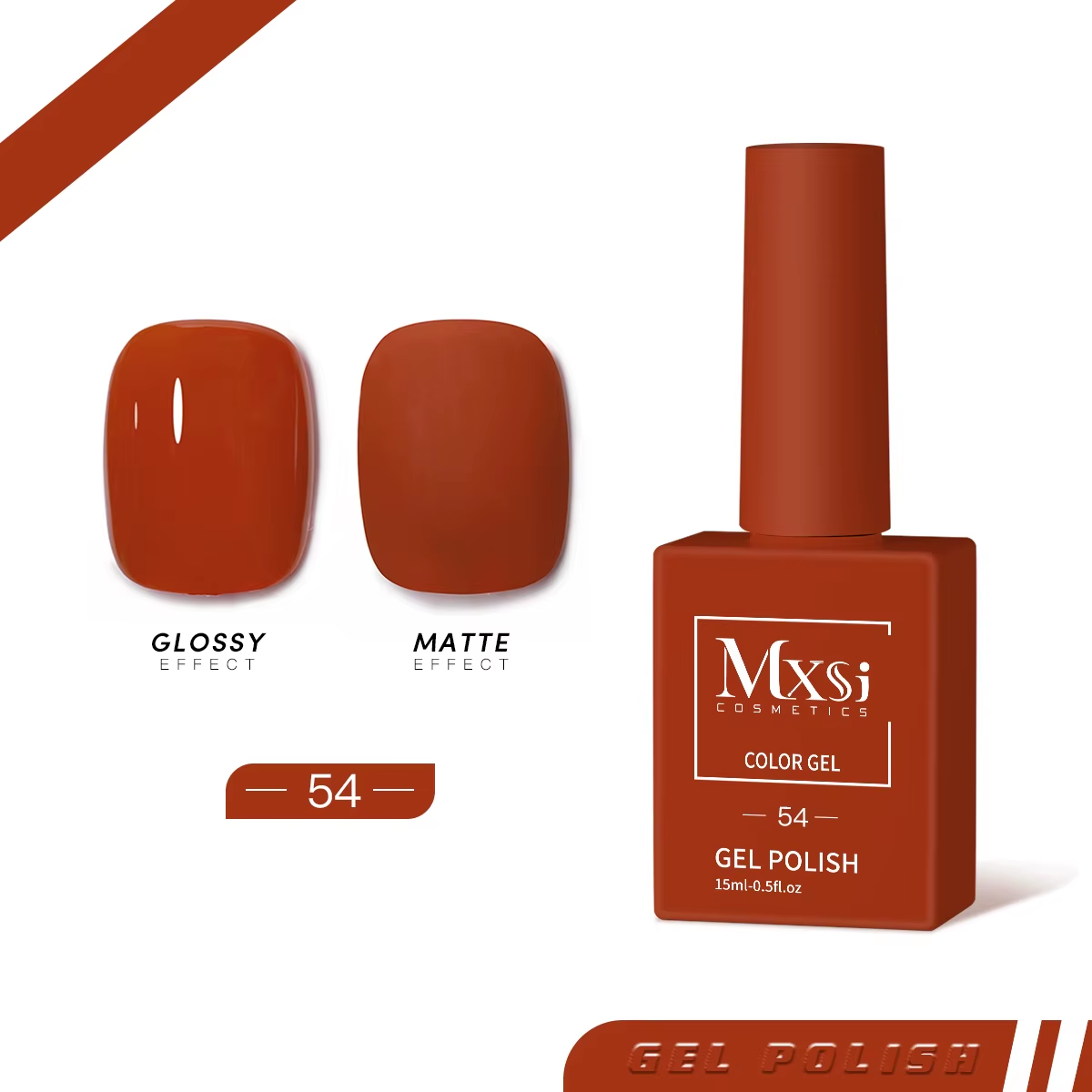 MXSI 15ml Gel Nail Polish Neon & Nude Colors UV/LED Long-Lasting Varnish Makeup