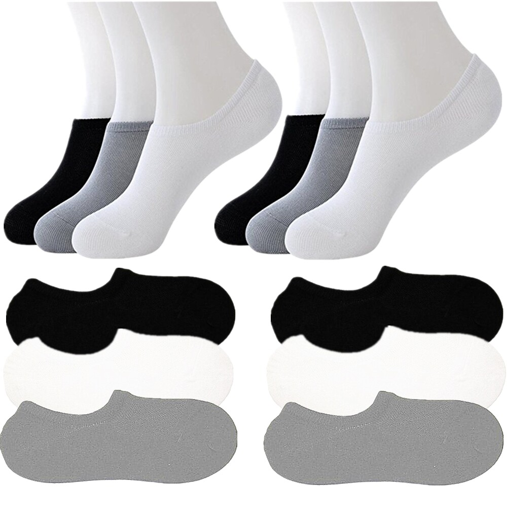 3-12 Pairs Women’s No-Show Ankle & Boat Liner Socks – Low Cut Cotton Size 9-11