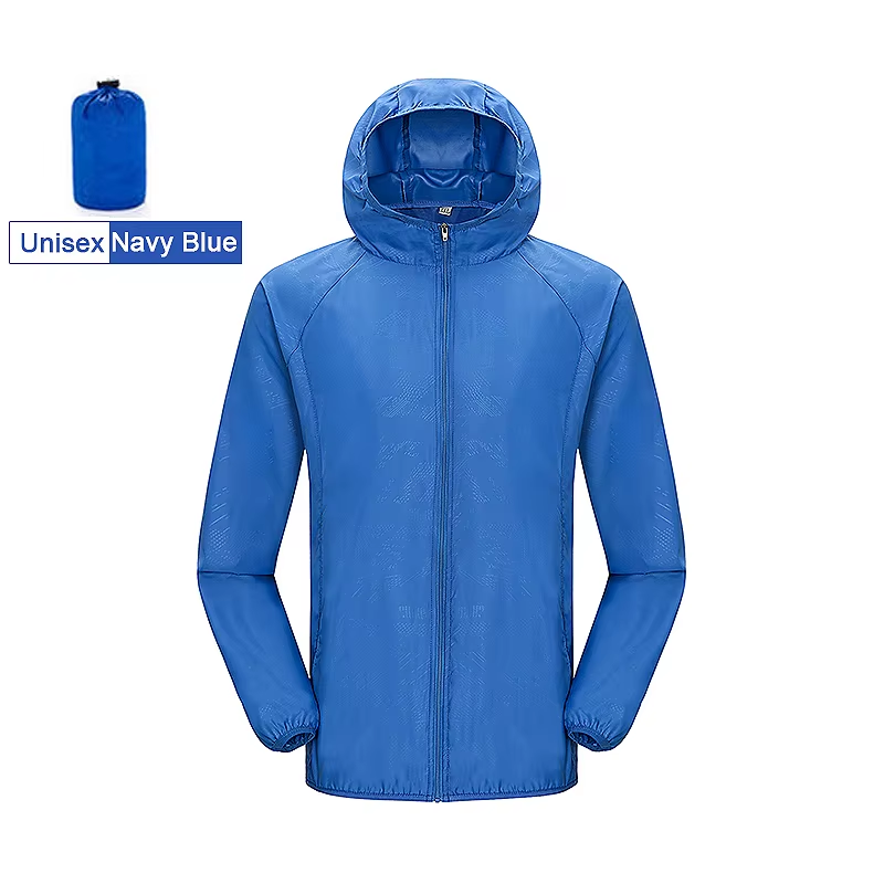 Unisex Waterproof Hiking Jacket Quick-Dry Windbreaker Outdoor Trekking Rain Coat