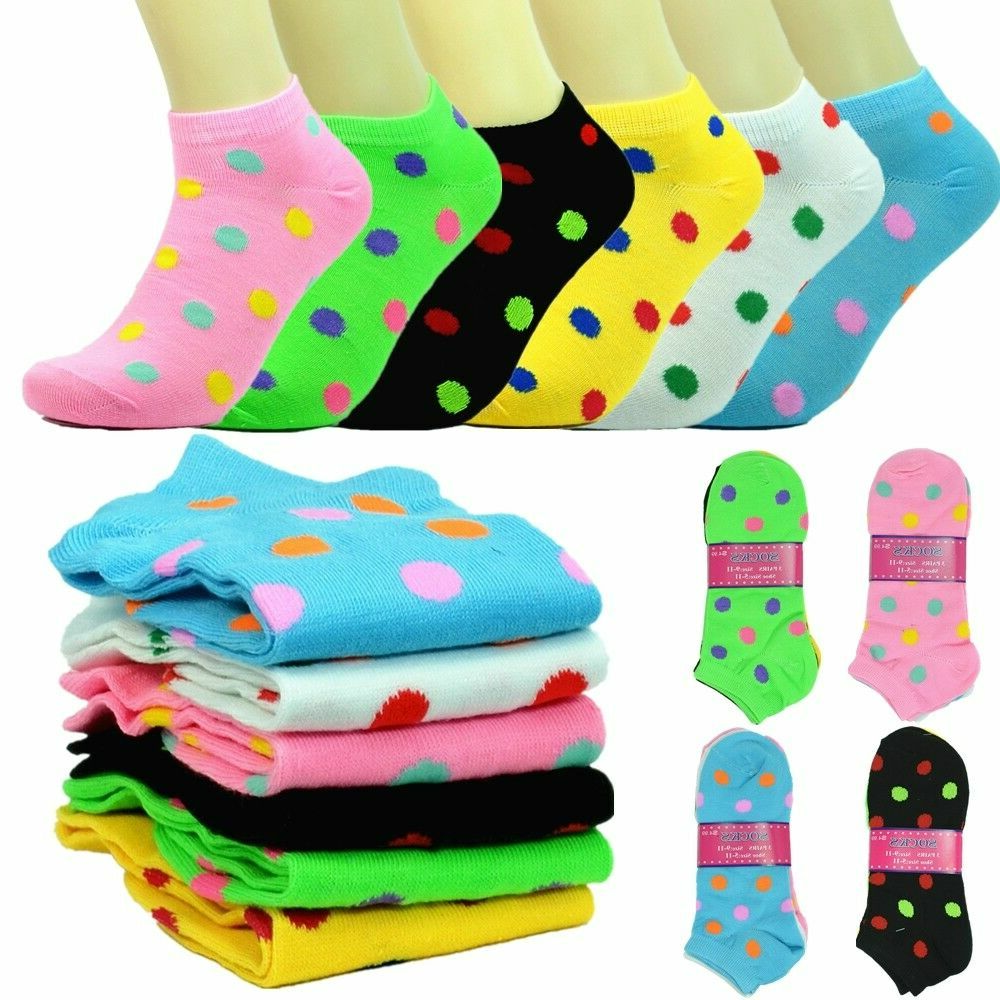 Women 6-12 Pairs Cotton Socks – Low Cut, Quarter & Ankle, Assorted , Size 9-11
