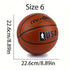Official Rubber Basketball – Brown Size 4/5/6/7 Durable Sports Ball