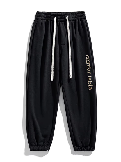 Men’s Winter Fleece Jogger Pants Thick Warm Knitted Sweatpants M–8XL