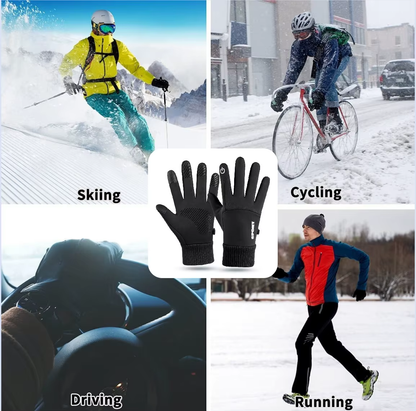 Winter Touchscreen Gloves Men Women Warm Waterproof Windproof Thermal Running
