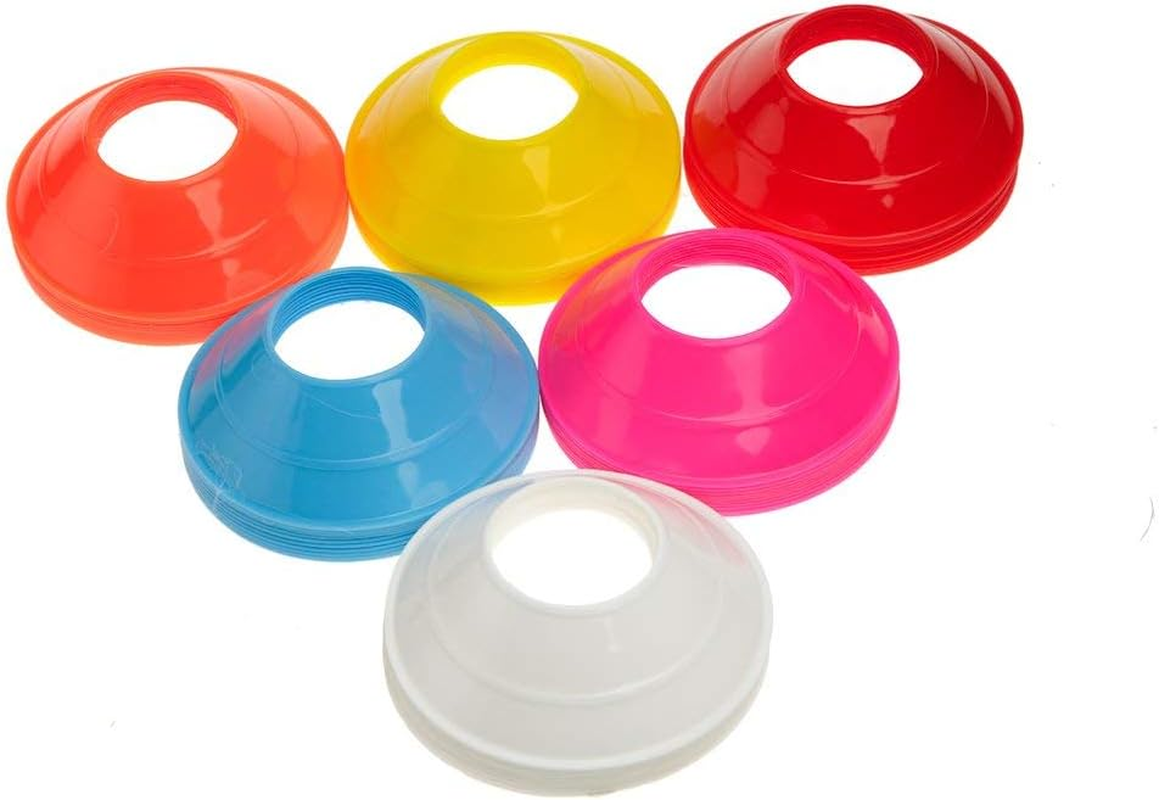 Pro Mini Agility Cones – 60 Pcs Marker Saucer Set for Football & Soccer Training