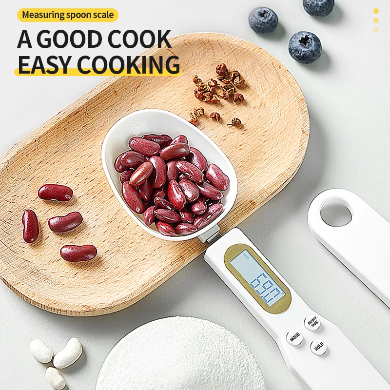 500g Digital Kitchen Coffee Scoop Scale with LCD Display Measuring Spoon