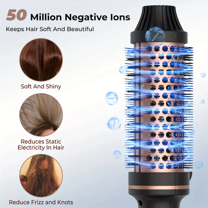 Hair Curler Straightener Hot Comb Heated Brush Anti-Scald Christmas Gift