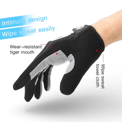 Winter MTB Cycling Gloves Men Touchscreen Long Finger Shockproof Non-Slip Warm