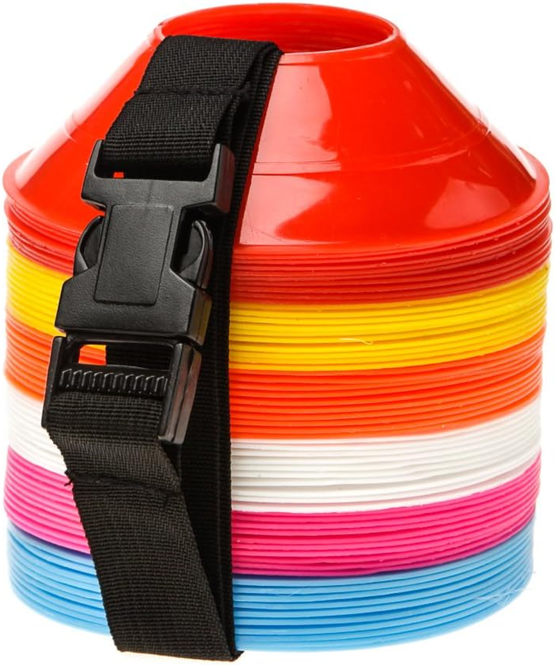 Pro Mini Agility Cones – 60 Pcs Marker Saucer Set for Football & Soccer Training