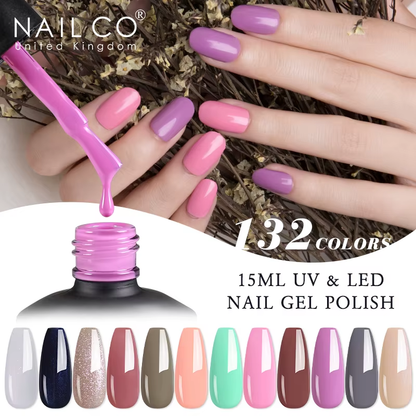 NAILCO 15ml Hema/TPO-Free UV Gel Nail Polish Semi Permanent Manicure Varnish