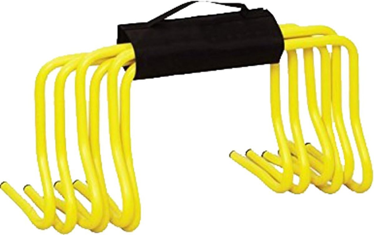 Set of 6 Speed Agility Hurdles 6" – Training Fitness with Carry Strap Soccer