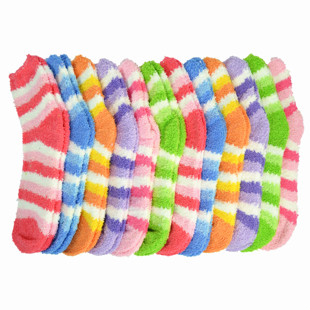 3-10 Pairs Men’s & Women’s Cozy Fuzzy Winter Socks – Soft, Warm Slipper One Size