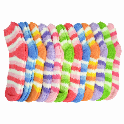 3-10 Pairs Men’s & Women’s Cozy Fuzzy Winter Socks – Soft, Warm Slipper One Size