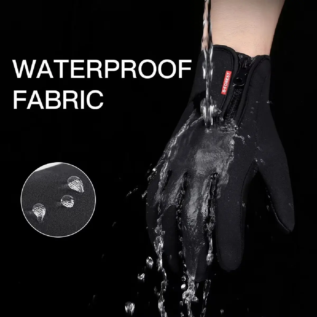 Winter Waterproof Touchscreen Gloves Men Women – Warm Windproof Non-Slip Cycling