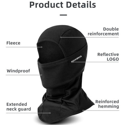Rockbros Full Face Mask Warm Winter Scarf Balaclava Helmet Liner Fishing Skiing