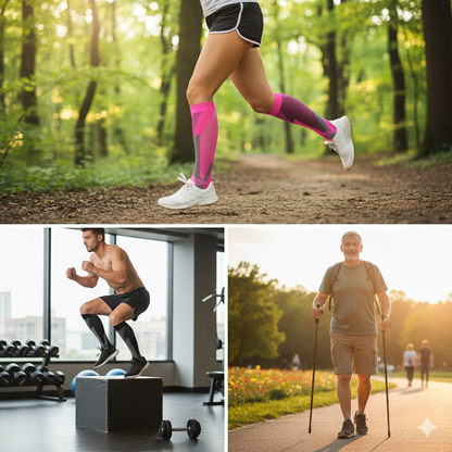 Compression Socks 20-30 mmHg Men & Women – Knee High Medical Stockings S/M-XXL