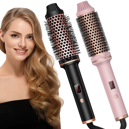 Hair Curler Straightener Hot Comb Heated Brush Anti-Scald Christmas Gift