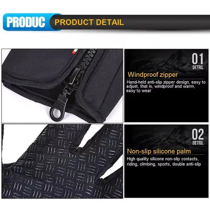Winter Waterproof Touchscreen Gloves Men Women – Warm Windproof Non-Slip Cycling