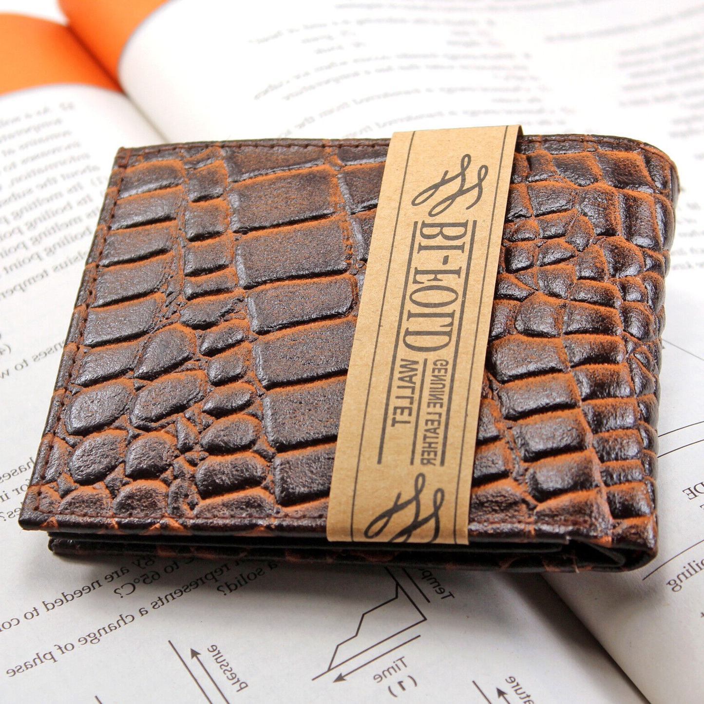 New Men’s Genuine Leather Bifold Wallet | ID Window & Credit Card Holder Purse