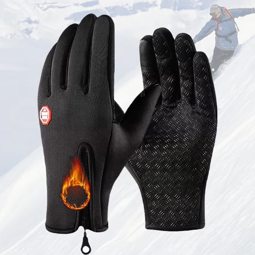 Winter Touchscreen Cycling Gloves Men Women Warm Anti-Slip Outdoor Sports