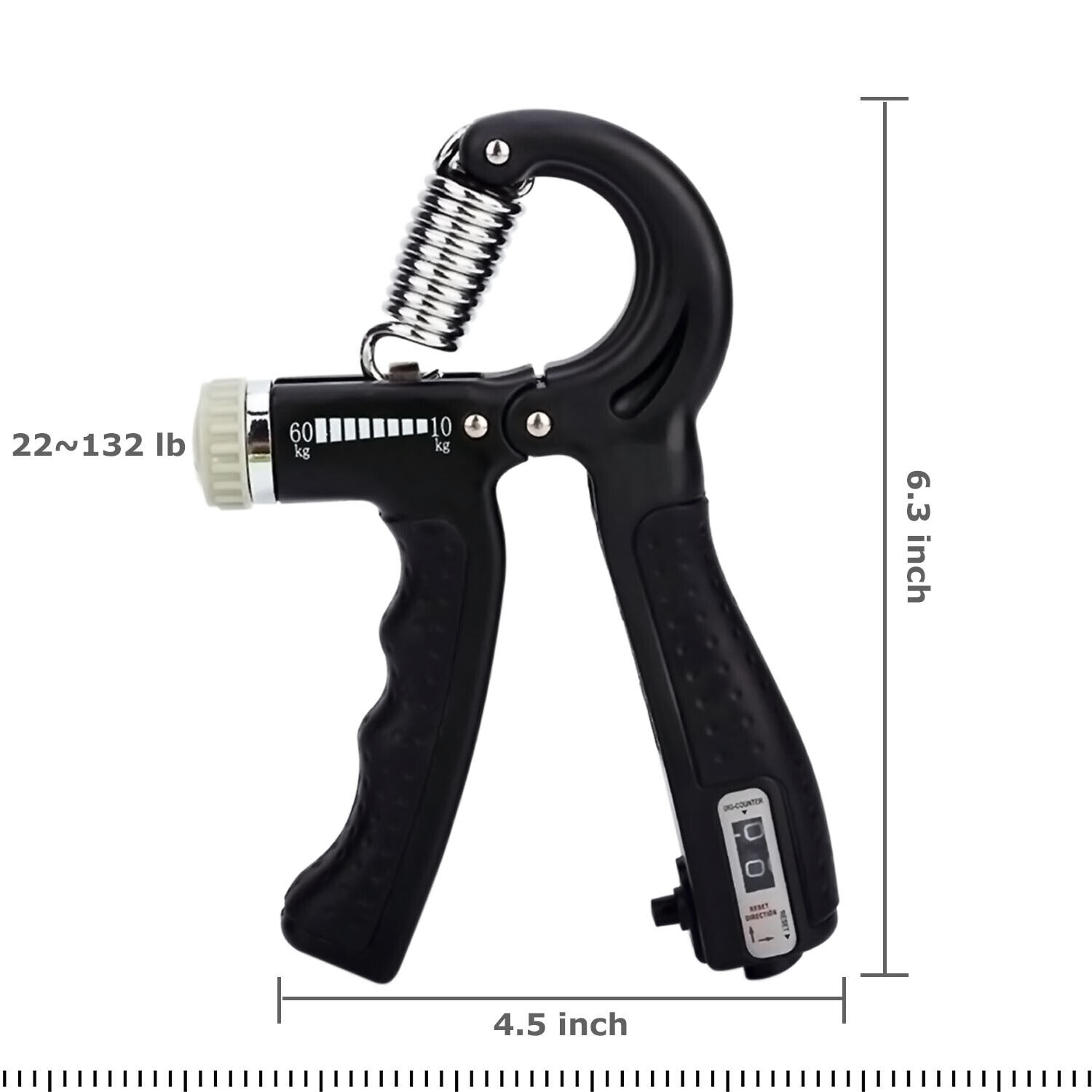 Adjustable Hand Grip Strengthener – Power Trainer Gym Fitness Forearm Strength