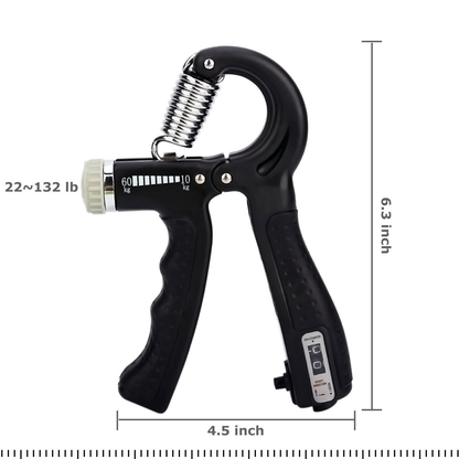 Adjustable Hand Grip Strengthener – Power Trainer Gym Fitness Forearm Strength