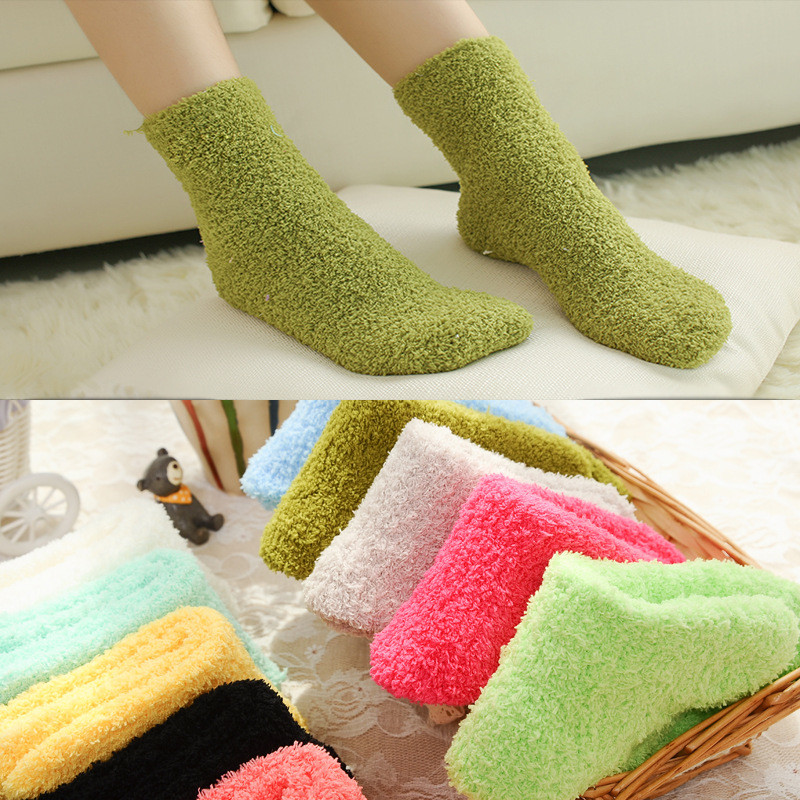 3-10 Pairs Men’s & Women’s Cozy Fuzzy Winter Socks – Soft, Warm Slipper One Size