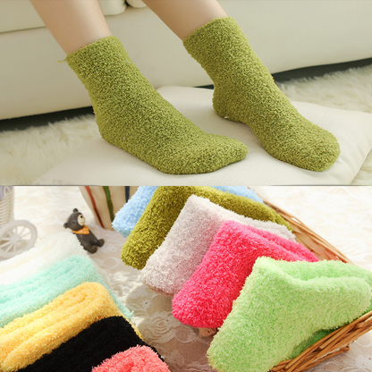 3-10 Pairs Men’s & Women’s Cozy Fuzzy Winter Socks – Soft, Warm Slipper One Size