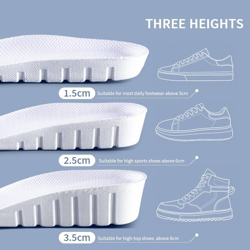 Nafoing Invisible Height Increase Insoles EVA Soft Lightweight Shoe Sole Pads
