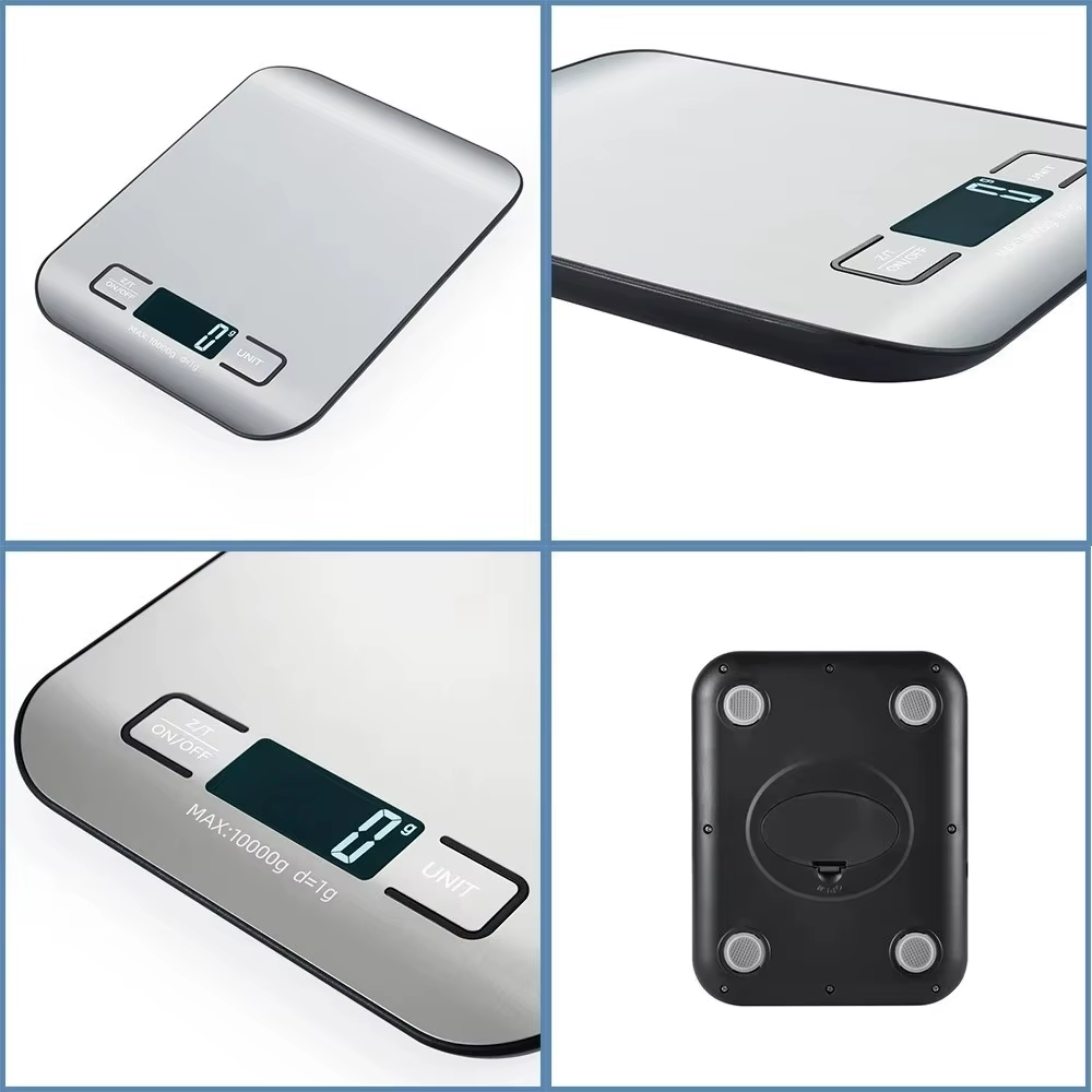 Stainless Steel Digital Kitchen Scale High-Precision Food & Jewelry Weighing