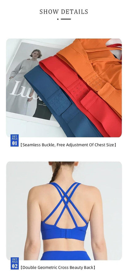 2 Piece Yoga Clothes Women’s Tracksuit Athletic Pilates Fitness Gym Wear Set