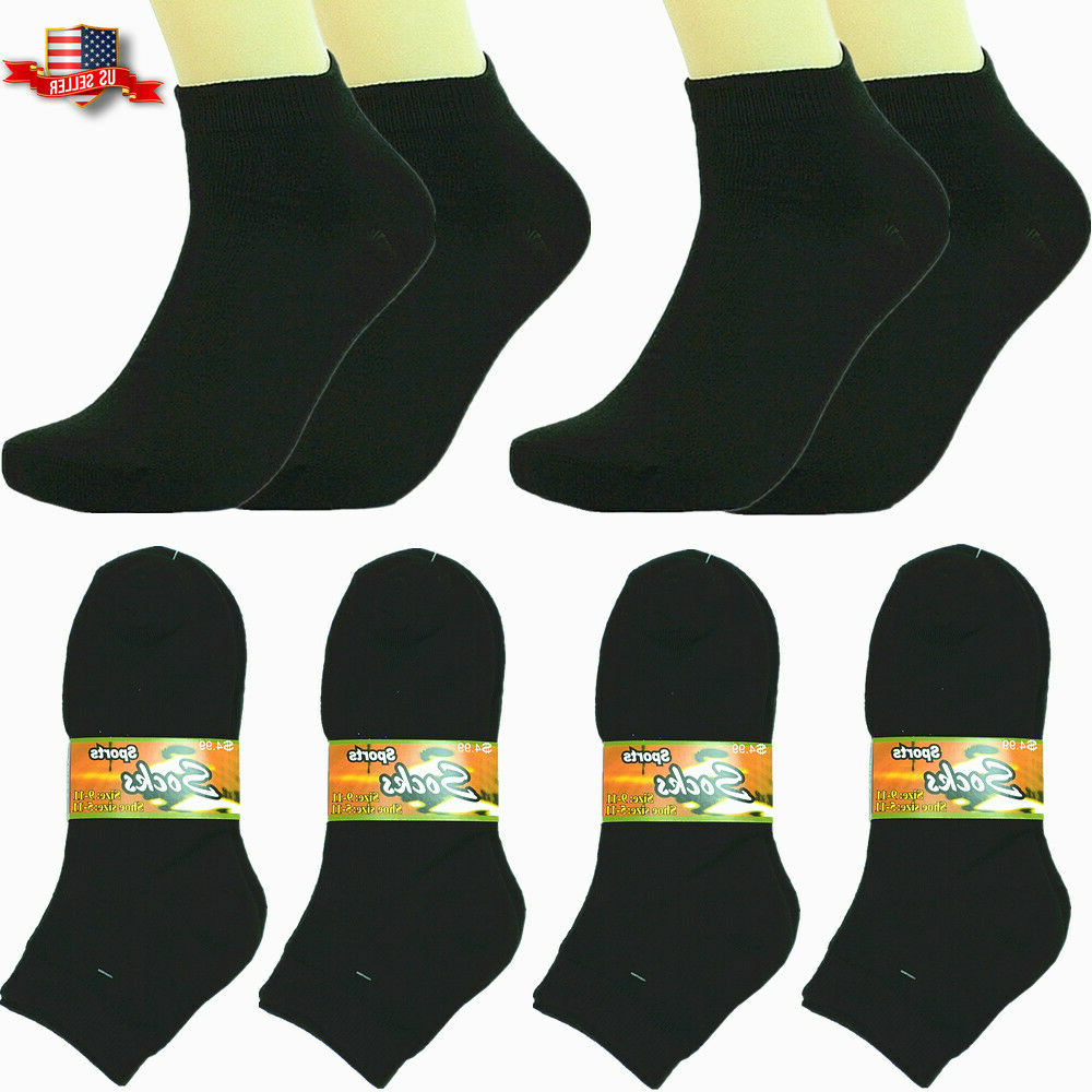 Women 6-12 Pairs Cotton Socks – Low Cut, Quarter & Ankle, Assorted , Size 9-11