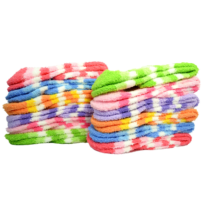 3-10 Pairs Men’s & Women’s Cozy Fuzzy Winter Socks – Soft, Warm Slipper One Size