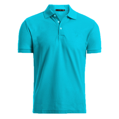 Men’s Casual Cotton Dri-Fit Polo Top Short Sleeve Sport & Golf Jersey Shirt