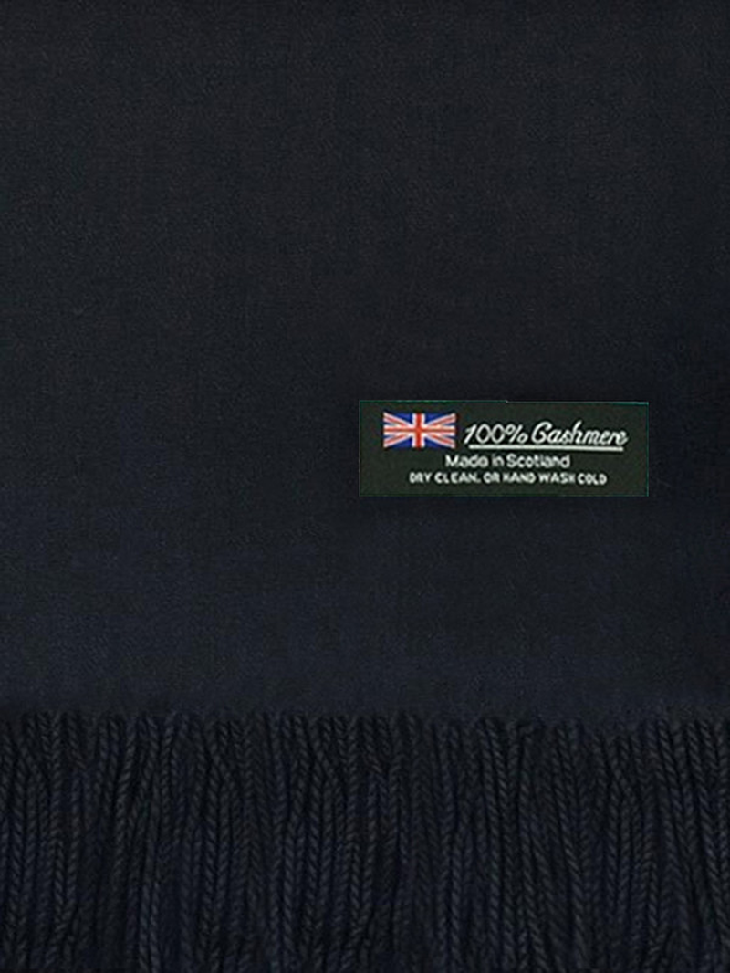 Unisex Oversized 100% Cashmere Blanket Shawl Wrap Scottish Wool Solid Scarf Warm