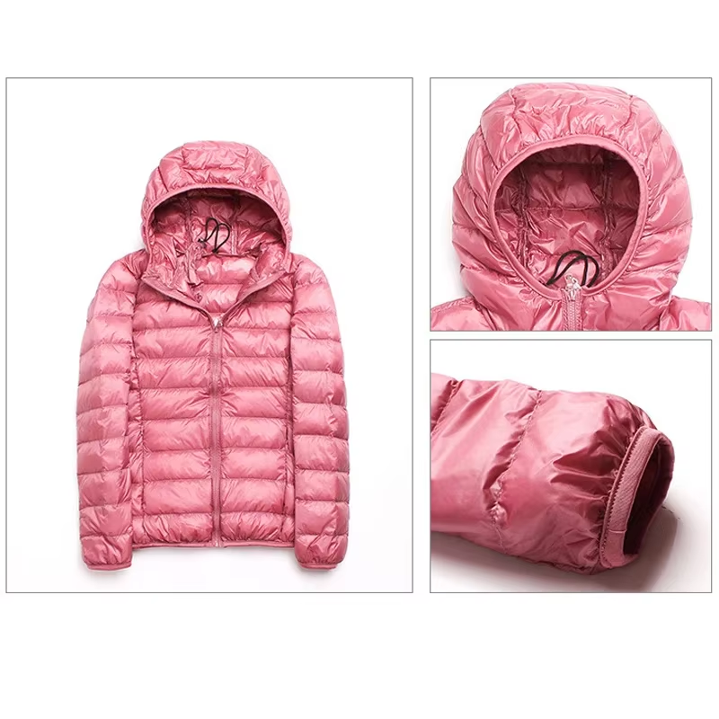 Women’s 90% White Duck Down Jacket – Lightweight Hiking & Climbing Coat, Warm