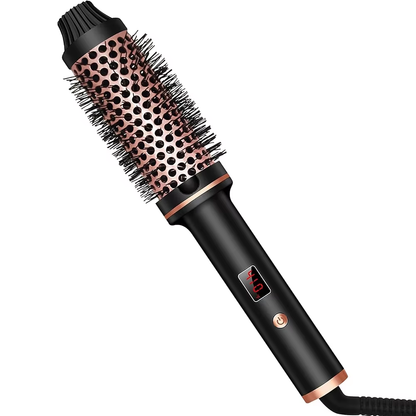 Hair Curler Straightener Hot Comb Heated Brush Anti-Scald Christmas Gift