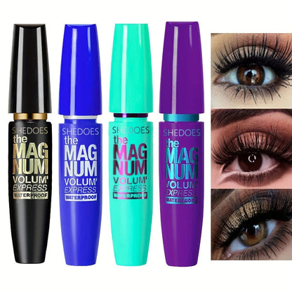 4D Waterproof Fiber Mascara Thickening Lengthening Curling Multi-Colour Lash
