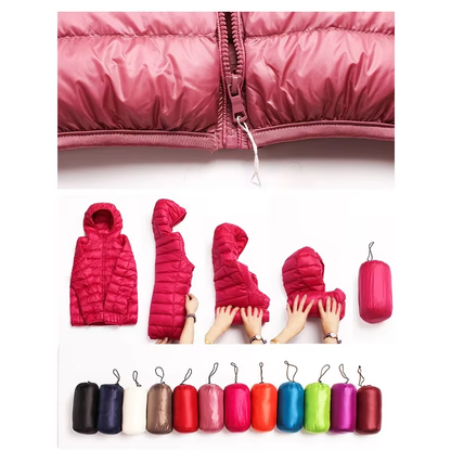 Women’s 90% White Duck Down Jacket – Lightweight Hiking & Climbing Coat, Warm