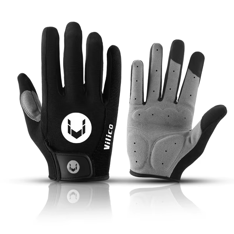 Winter MTB Cycling Gloves Men Touchscreen Long Finger Shockproof Non-Slip Warm